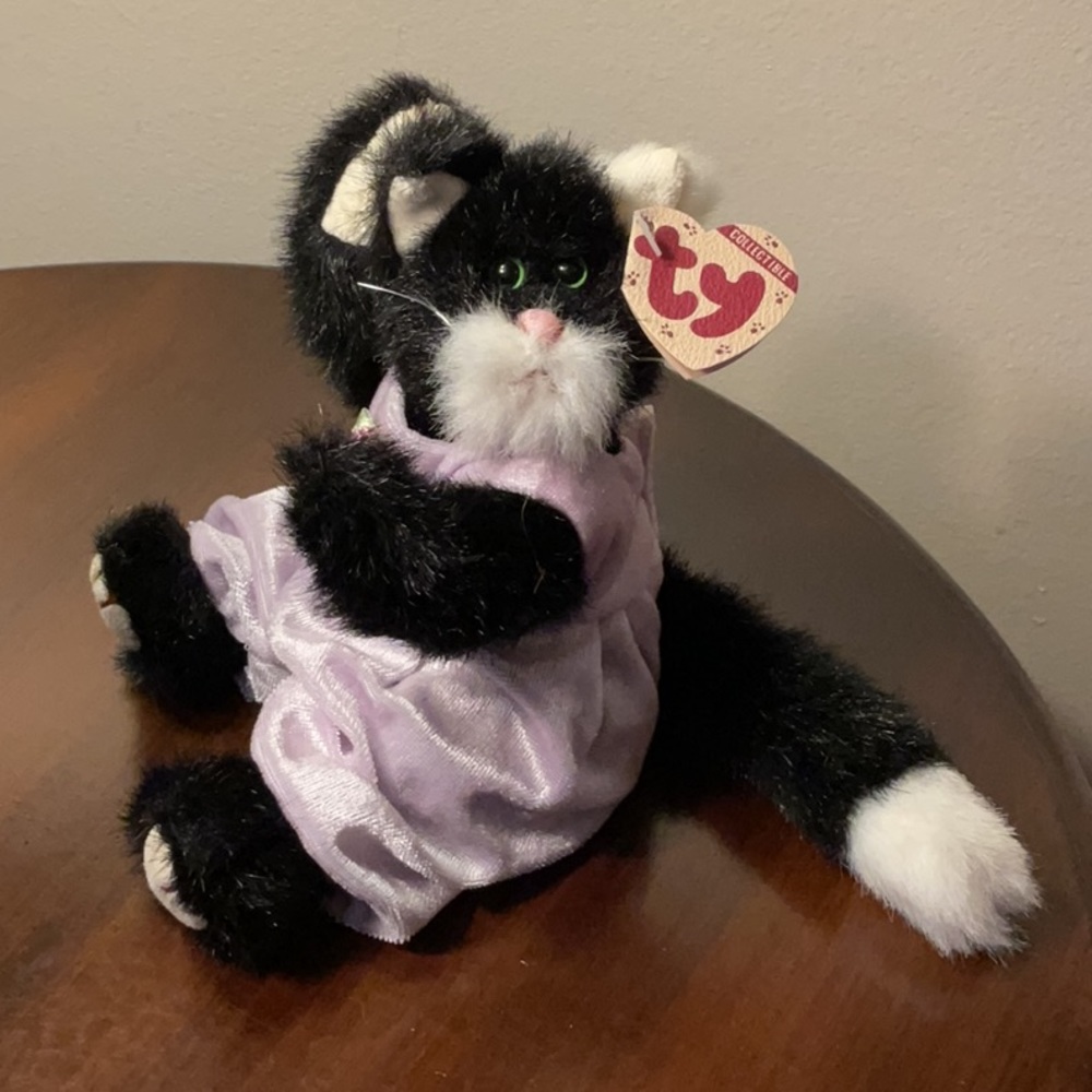 Ty Purrcy the black cat attic collectible